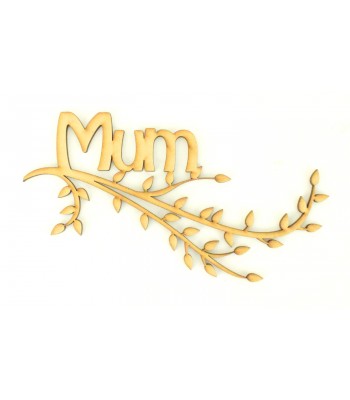 Laser Cut Box Frame Branch - Mum
